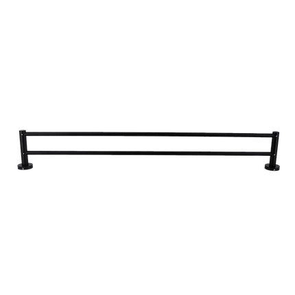 Single Classic Towel Bar Rail Bathroom Electroplated Matte Black Finish