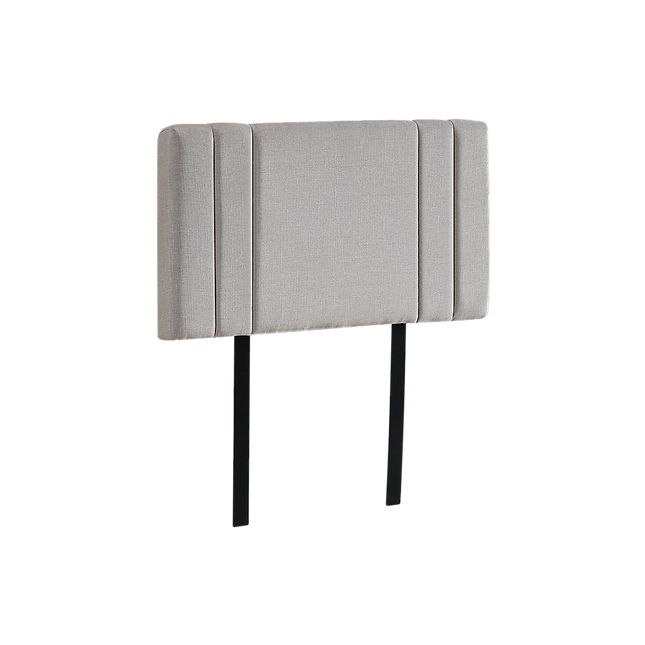 Linen Fabric Single Bed Deluxe Headboard Bedhead - Beige