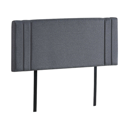 Linen Fabric Double Bed Deluxe Headboard Bedhead - Grey