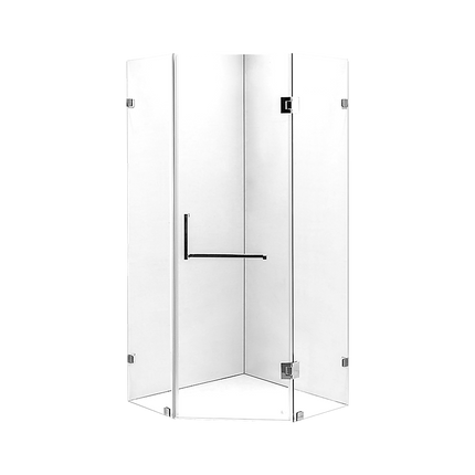 900 x 900mm Frameless 10mm Glass Shower Screen By Della Francesca