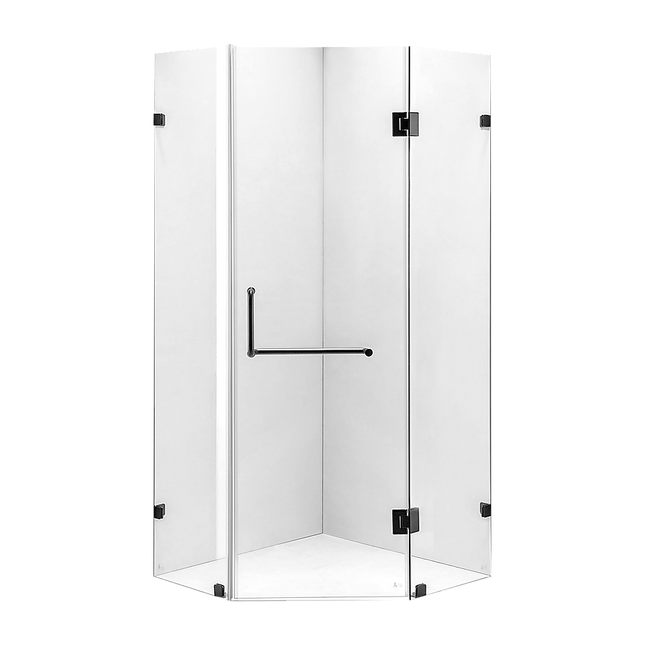 1000 x 1000mm Frameless 10mm Glass Shower Screen By Della Francesca