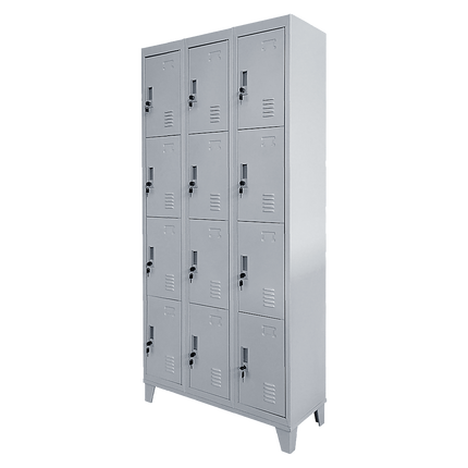 Twelve-Door Office Gym Shed Storage Locker