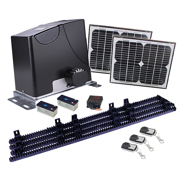 1000KG Auto Solar Slide Sliding Gate Opener Automatic w 4m Rail