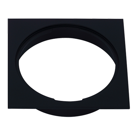 Square Black Floor Grate Drain 110 mm Full Brass Construction