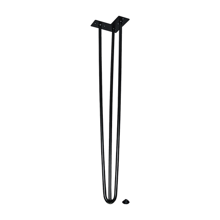 Set of 4 Industrial Retro Hairpin Table Legs 12mm Steel Bench Desk 71cm Leg