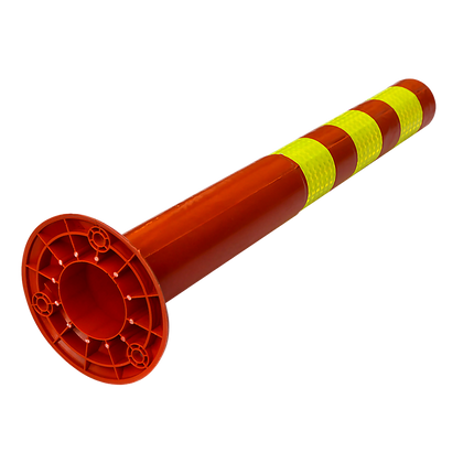 4x Plastic Traffic Bollard Barrier Post Crowd Control Safety