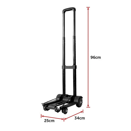 Portable Cart Folding Dolly Push Truck Hand Collapsible Trolley Luggage 70Kg