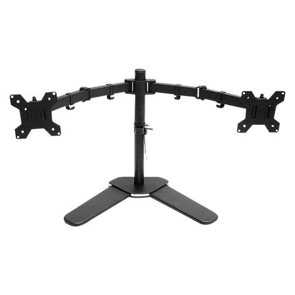 13"-27" Dual Screen Monitor Stand TV Bracket Computer Display Desk Mount Holder