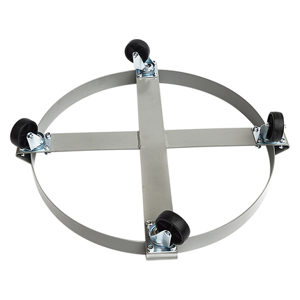 Drum Dolly 450kg 55 Gallon w Swivel Casters Heavy Duty Steel Frame Non Tipping