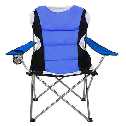 2x Folding Camping Arm Chairs Portable Outdoor Garden Fishing Tourer