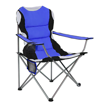 2x Folding Camping Arm Chairs Portable Outdoor Garden Fishing Tourer