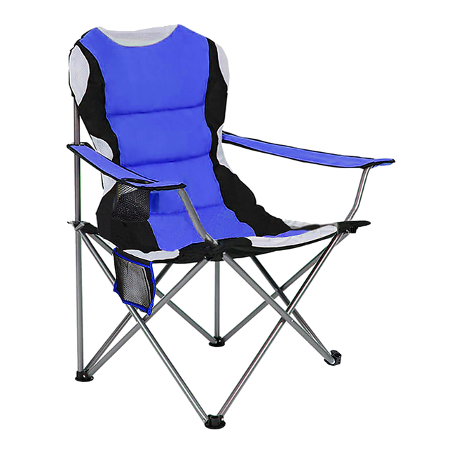 2x Folding Camping Arm Chairs Portable Outdoor Garden Fishing Tourer