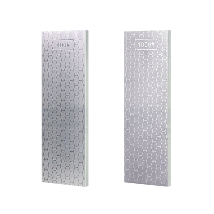 Double-Sided Diamond Knife Sharpeners Sharpening Stone W/ Stone Holder