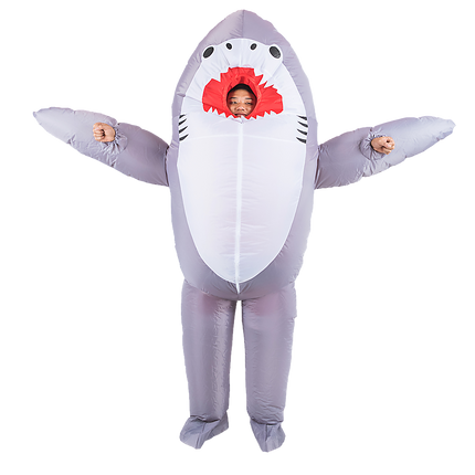 Shark Fancy Dress Fan Inflatable Costume Suit
