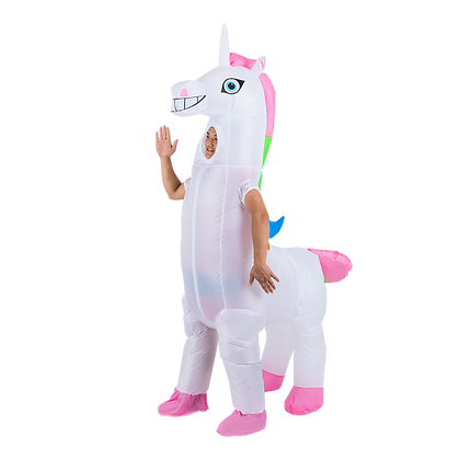 Giant Unicorn Fancy Dress Fan Inflatable Costume Suit