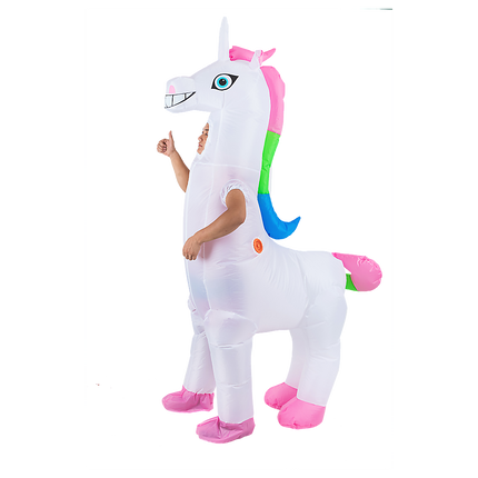 Giant Unicorn Fancy Dress Fan Inflatable Costume Suit