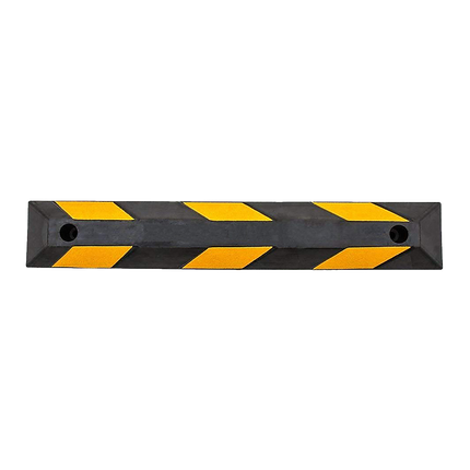 90cm Heavy Duty Rubber Curb Parking Guide Wheel Driveway Stopper Reflective Yellow