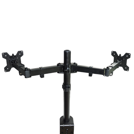Dual LCD Monitor Desk Mount Stand Adjustable Fits 2 Screens Up To 27"