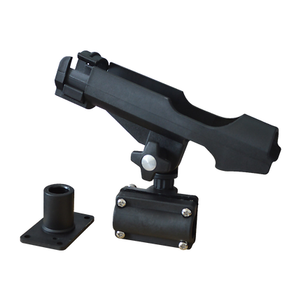 4PC Kayak Boat Fishing Pole Rod Holder Tackle Kit Adjustable Side Rail Mount