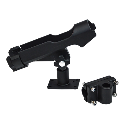 4PC Kayak Boat Fishing Pole Rod Holder Tackle Kit Adjustable Side Rail Mount