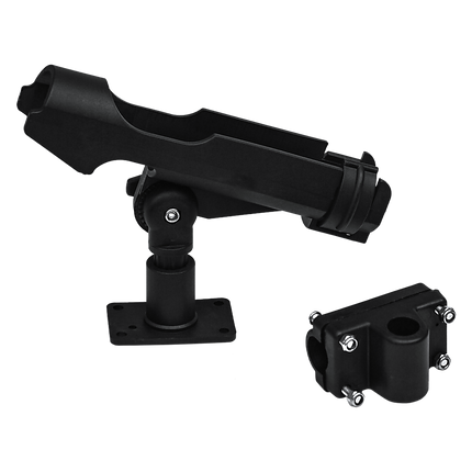 4PC Kayak Boat Fishing Pole Rod Holder Tackle Kit Adjustable Side Rail Mount