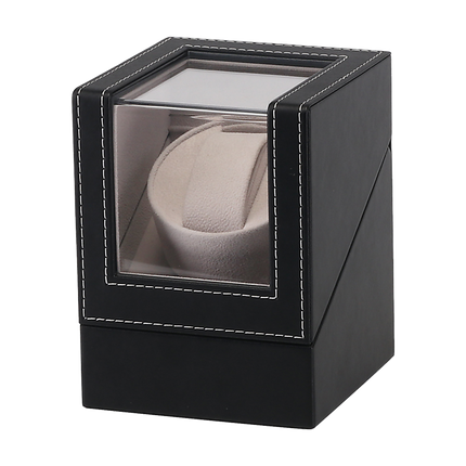 Automatic Watch Winder Display Box Case Motor Rotation Storage PU Leather