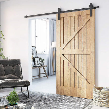 1.8m Sliding Barn Door Hardware Heavy Duty Sturdy Kit