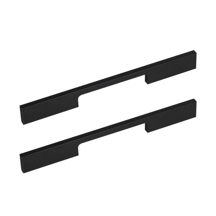 5 x 160mm Kitchen Handle Cabinet Cupboard Door Drawer Handles square Black furniture pulls