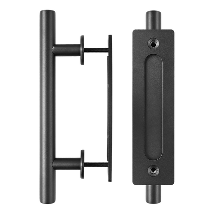Carbon Steel Door Handle & Flush Pull Wood Door Gate Hardware 12"