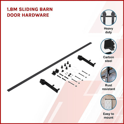 1.8m Sliding Barn Door Hardware