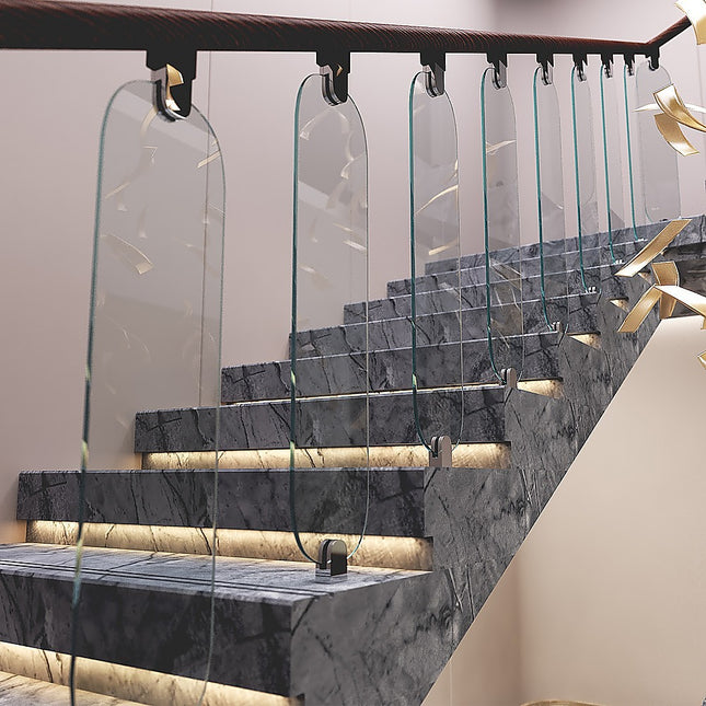 Frameless Glass Stairs Balustrade Toughened Glass - Urbana