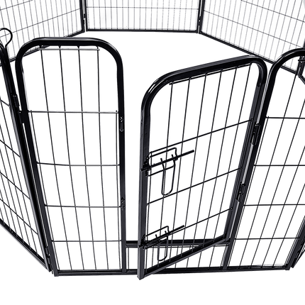 8 Panel Heavy Duty Pet Dog Playpen Puppy Exercise Fence Enclosure Cage