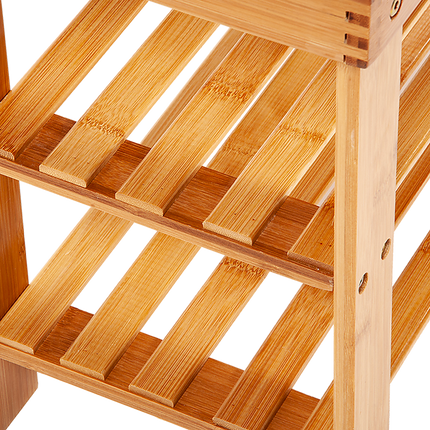 3 Tier Shoe Rack Bamboo Wooden Storage Shelf Stand Bench Cabinet Organiser