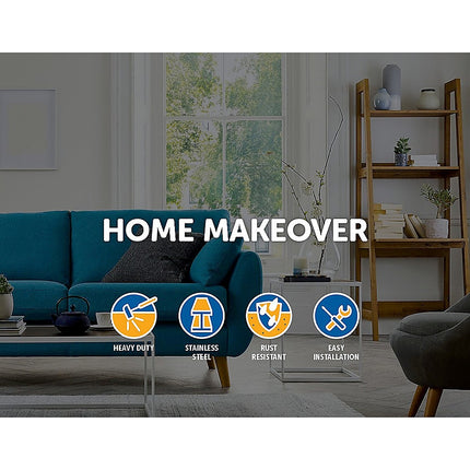 4x 12cm Adjustable Round Cupboard Table Sofa Bed Feet Furniture Leg