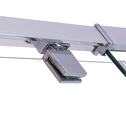 Adjustable Semi Frameless Shower Screen (74~82) x 195cm Australian Safety Glass