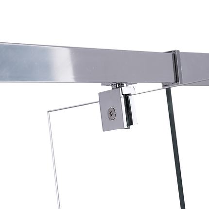 Adjustable Semi Frameless Shower Screen (74~82) x 195cm Australian Safety Glass