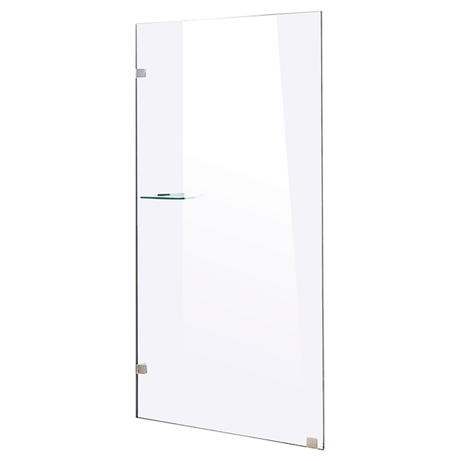 900 x 2000mm Frameless 10mm Safety Glass Shower Screen
