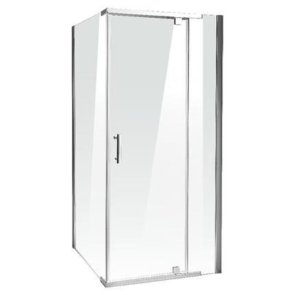 Shower Screen 1000x800x1900mm Framed Safety Glass Pivot Door By Della Francesca