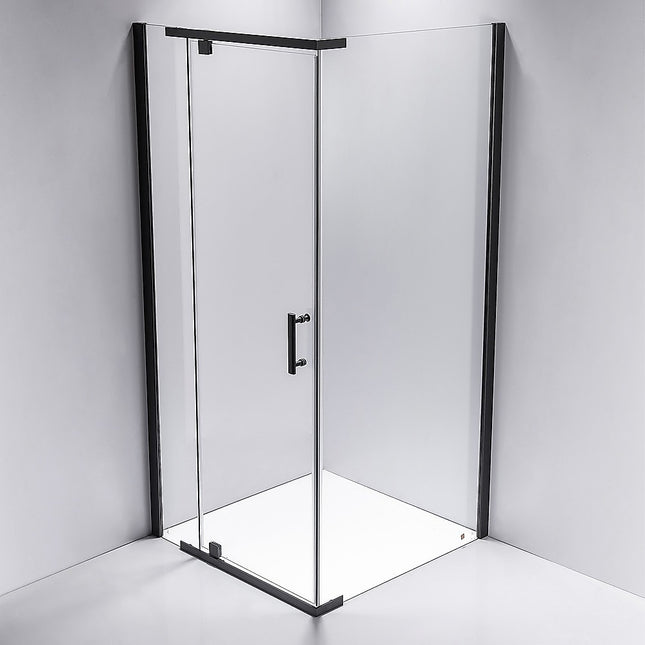 Shower Screen 1000x800x1900mm Framed Safety Glass Pivot Door By Della Francesca