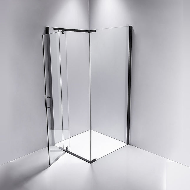 Shower Screen 1200x800x1900mm Framed Safety Glass Pivot Door By Della Francesca