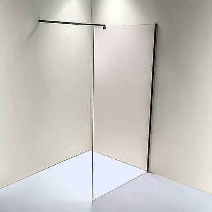 1100 x 2100mm Frameless 10mm Safety Glass Shower Screen