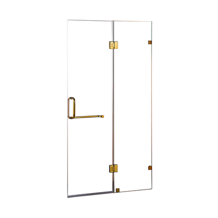 100 x 200cm Wall to Wall Frameless Shower Screen 10mm Glass By Della Francesca