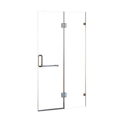 100 x 200cm Wall to Wall Frameless Shower Screen 10mm Glass By Della Francesca