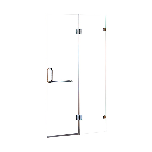 110 x 200cm Wall to Wall Frameless Shower Screen 10mm Glass By Della Francesca