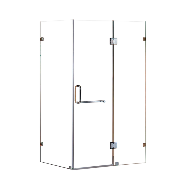 1100 x 900mm Frameless 10mm Glass Shower Screen By Della Francesca