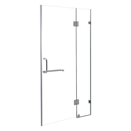 90 x 200cm Wall to Wall Frameless Shower Screen 10mm Glass By Della Francesca