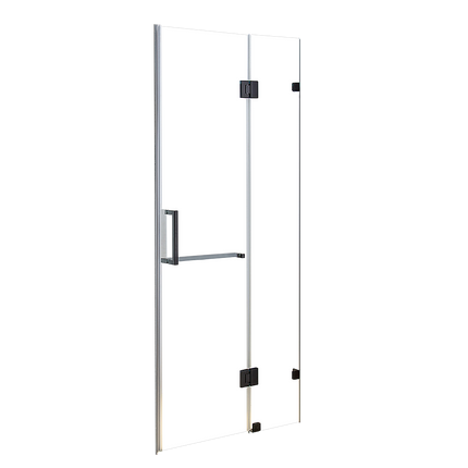 100 x 200cm Wall to Wall Frameless Shower Screen 10mm Glass By Della Francesca