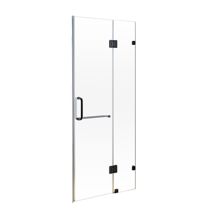 90 x 200cm Wall to Wall Frameless Shower Screen 10mm Glass By Della Francesca