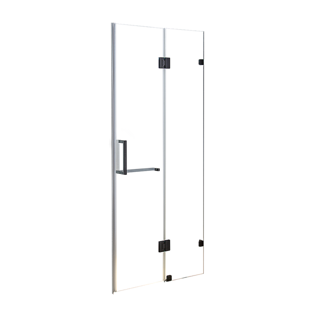 110 x 200cm Wall to Wall Frameless Shower Screen 10mm Glass By Della Francesca