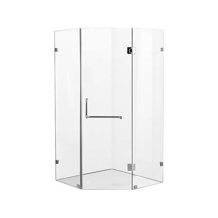 900 x 900mm Frameless 10mm Glass Shower Screen By Della Francesca